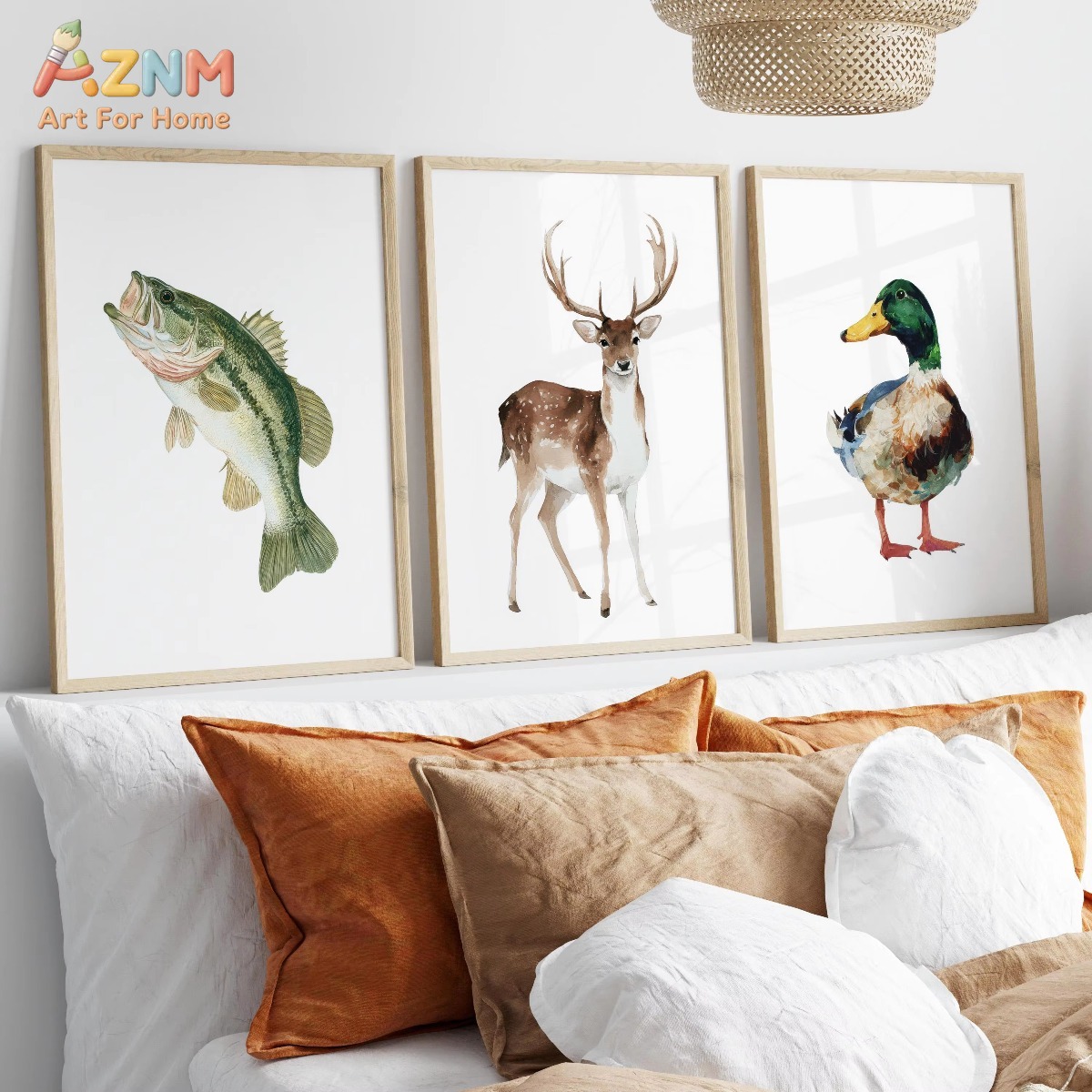 Hunting Outdoor Decor - AZNM – affiche artistique aquarelle sur