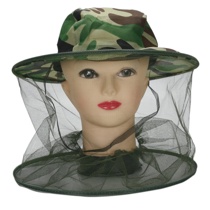 Mens Outdoor Hunting Hats - Casquette de pêche anti-moustiques avec filet
