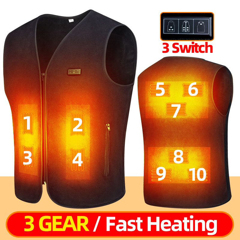 Outdoor Hunting Fleece - Gilet chauffant en polaire intelligent pour