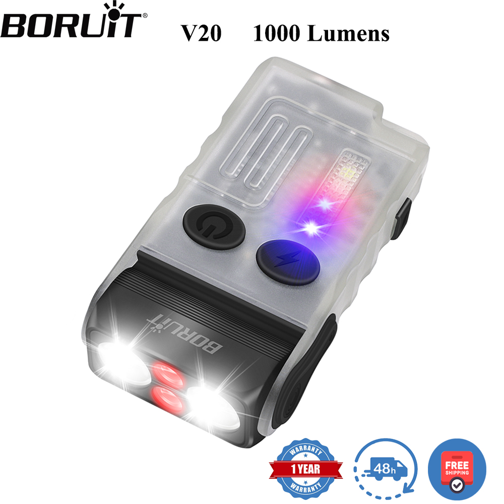 Outdoor Hunting Lights - BORUiT V20 Lampe torche LED EDC