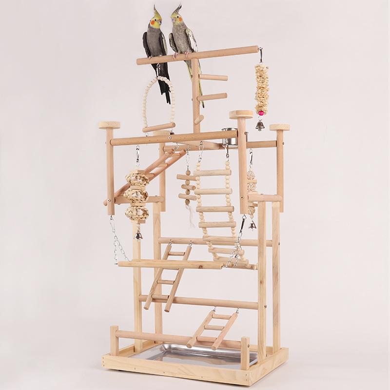 Tree Stand Ladder - Perchoir en bois pour oiseaux, support