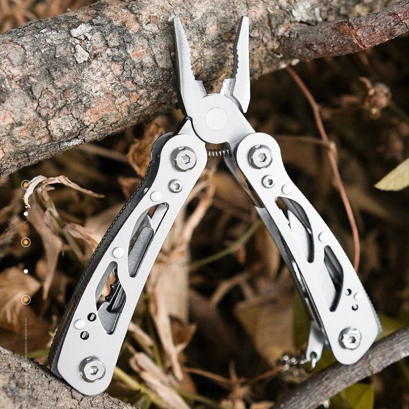 Hunting Knife Outdoor - Couteau de poche multi-outils pliable, pinces,
