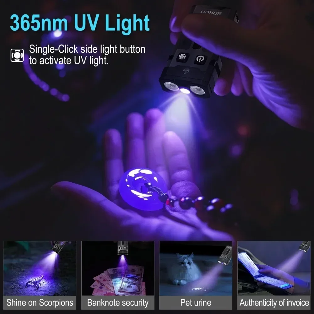 BORUiT EV20 1100LM EDC UV port - Outdoor Hunting Lights avis et prix