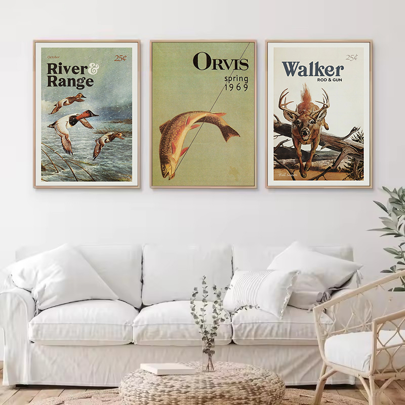 Affiche Vintage rétro de la fa - Hunting Outdoor Decor avis et prix