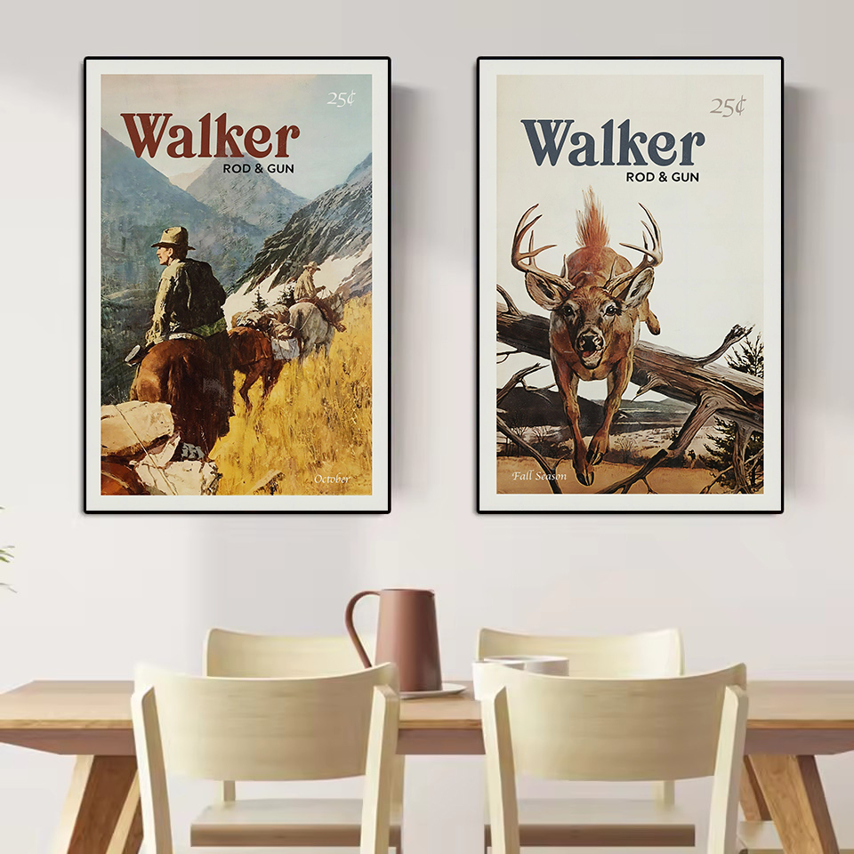 Affiche Vintage rétro de la fa - Hunting Outdoor Decor avis et prix
