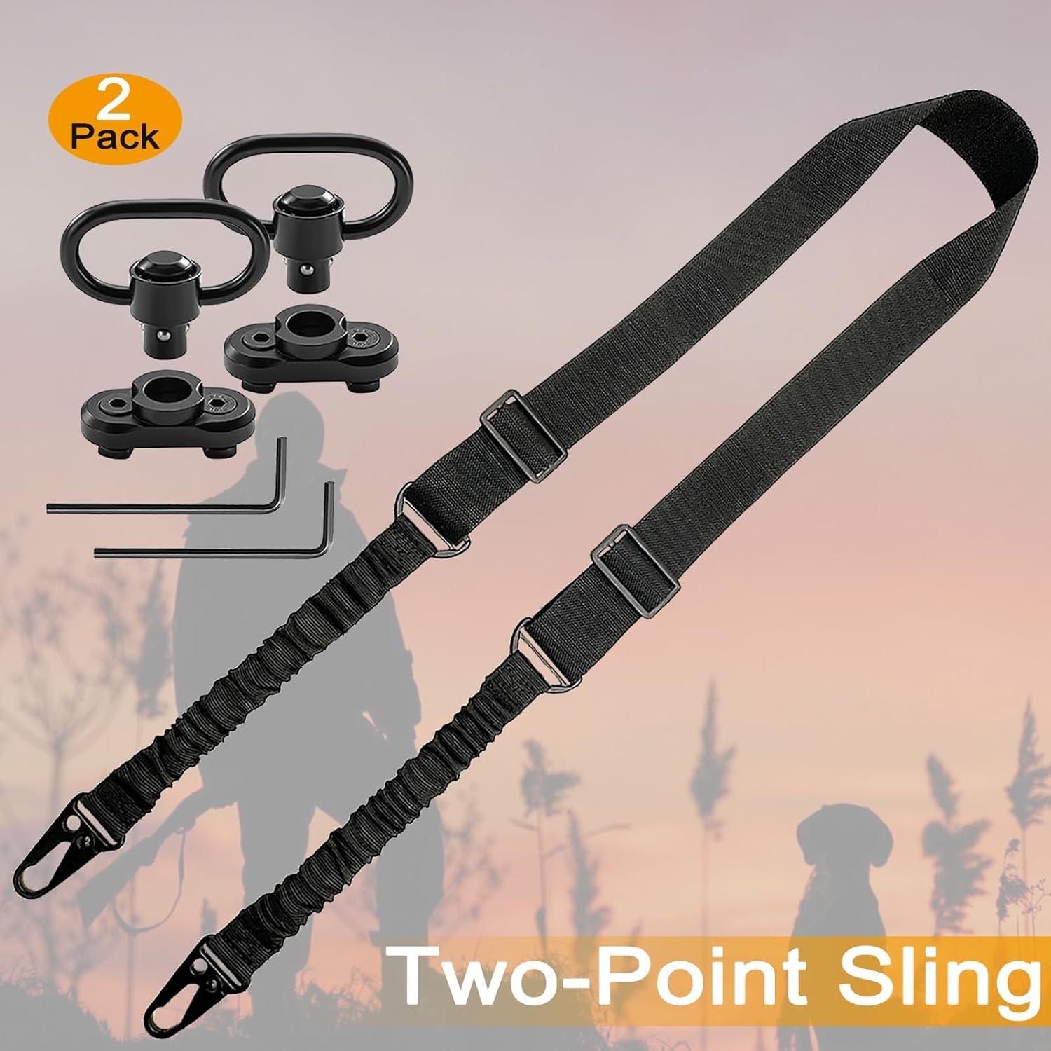 Élingue pour fusil QD à 2 poin - Rifle Sling Swivel avis et prix
