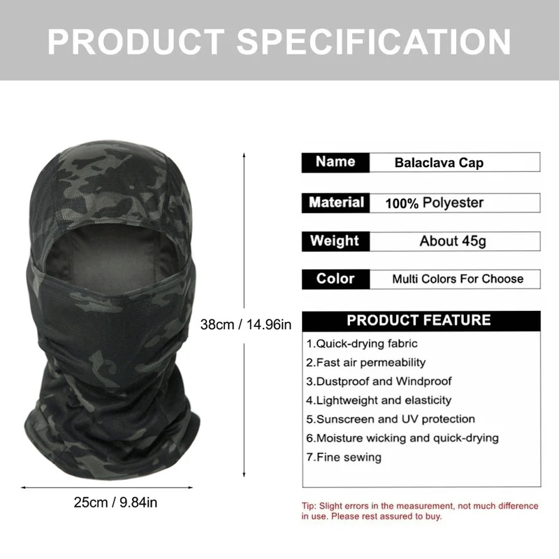 Cagoule de camouflage intégral - Mens Outdoor Hunting Hats avis et prix